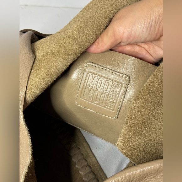 MOO MOO Design Springbok & Leather Braided Tote - Picture 11 of 14